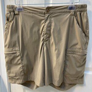 L.L. Bean Tan Tropicwear Nylon Shorts Size Medium Reg 293464
